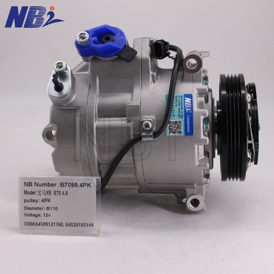 Un buon prezzo. Per BMW X5 E70 4.8 Nuova puleggia 4PK 110 Diametro 12V Voltaggio OEM 64509121760,64529185144 Compressori d'aria in linea