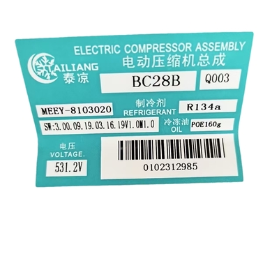BYD E6 MEEY-8103020 531.2V Nuovo compressore d'aria 12V e 24V