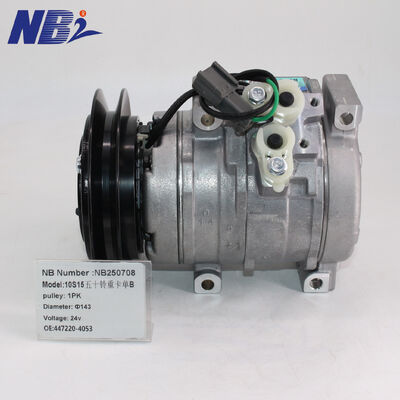 10s15c Compressore per KOMATSU PC300 NUOVO Diretto 24V 447220-4053 247300-0510 447170-9100 447170-9101 447190-5470 20Y8101260